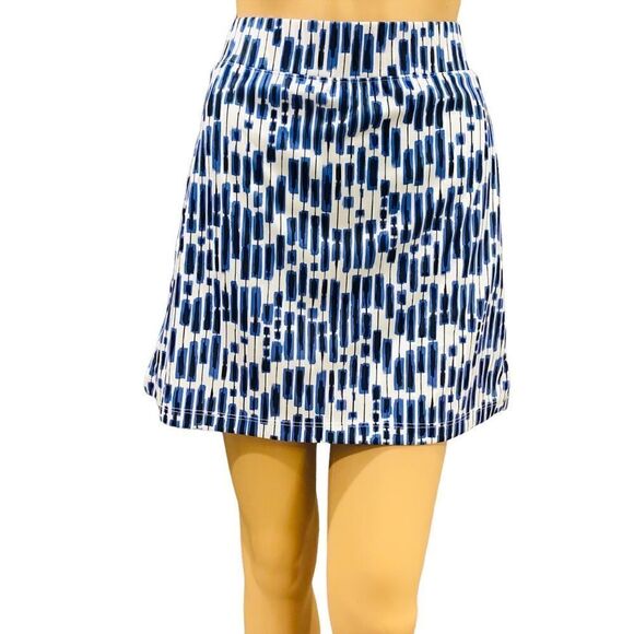 Izod Activewear Golf Tennis Geometric Print Pockets Skirt Skort Sz S - Picture 1 of 12